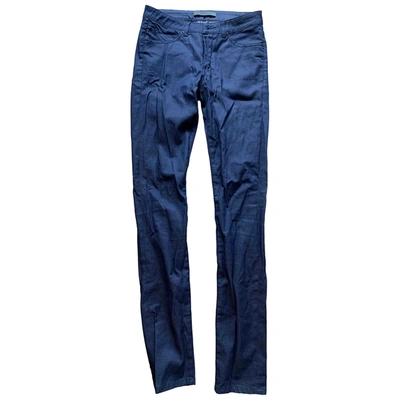 Pre-owned Superfine Straight Jeans In Blue