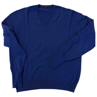 Pre-owned Ballantyne Cashmere Pull In Blue