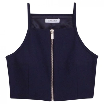 Pre-owned Carven Polyester In Blue