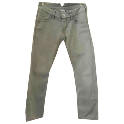 Pre-owned Cycle Slim Trousers In Grey