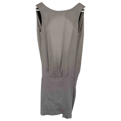 Pre-owned Hoss Intropia Silk Mini Dress In Grey