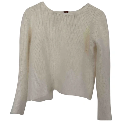 Pre-owned Dondup Wool Jumper In White