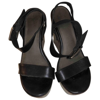 Pre-owned Joie Leather Heels In Black