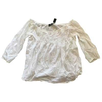Pre-owned Dkny Tunic In White
