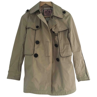 Pre-owned Juicy Couture Trench Coat In Beige