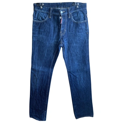 Pre-owned Dsquared2 Blue Cotton Jeans