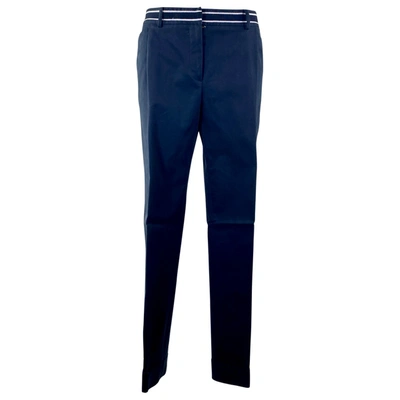 Pre-owned Dior Chino Pants In Navy
