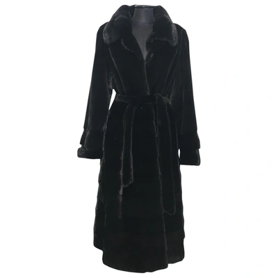 Pre-owned Yves Salomon Black Mink Coat