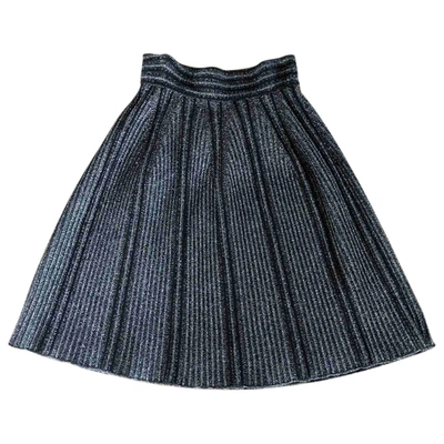 Pre-owned M Missoni Mini Skirt In Metallic