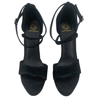 Pre-owned Kurt Geiger Black Suede Heels