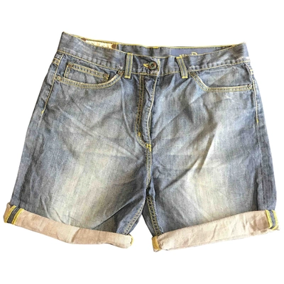 Pre-owned Dondup Blue Denim - Jeans Shorts