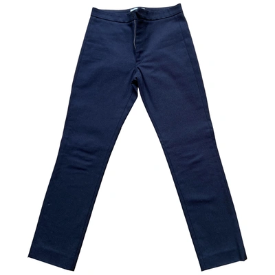 Pre-owned Isabel Marant Étoile Straight Pants In Blue
