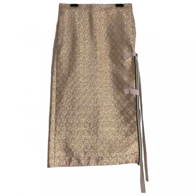 Pre-owned N°21 Mid-length Skirt In Beige