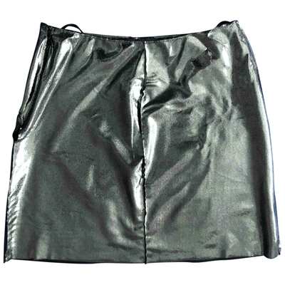 Pre-owned Moschino Cheap And Chic Mini Skirt In Silver
