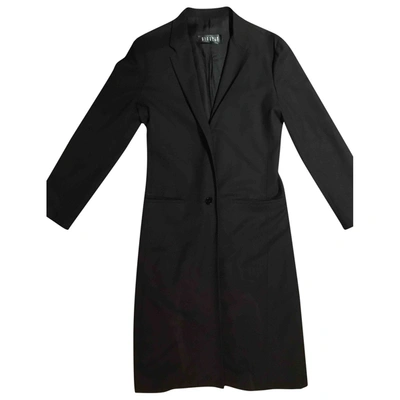 Pre-owned Claudie Pierlot Trench Coat In Black