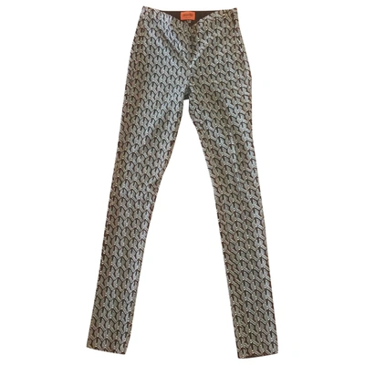 Pre-owned Missoni Straight Trousers In Black