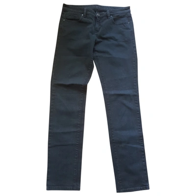 Pre-owned Bcbg Max Azria Straight Jeans In Anthracite