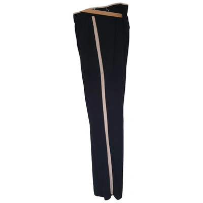Pre-owned Maje Carot Trousers In Black