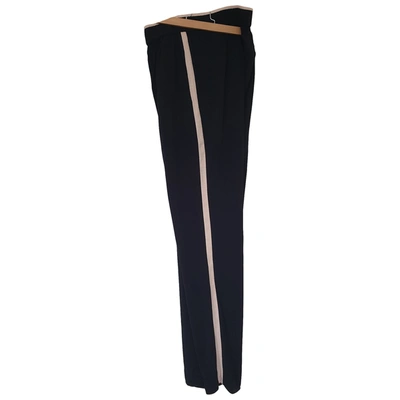 Pre-owned Maje Carot Pants In Black