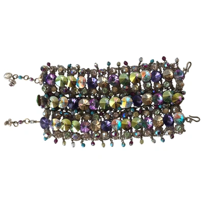 Pre-owned Swarovski Crystal Bracelet In Multicolour
