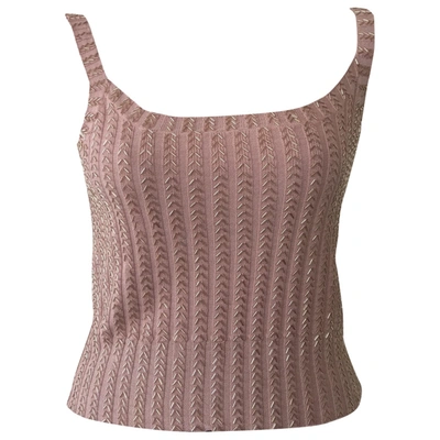Pre-owned Moschino Cheap And Chic Glitter Camisole In Pink