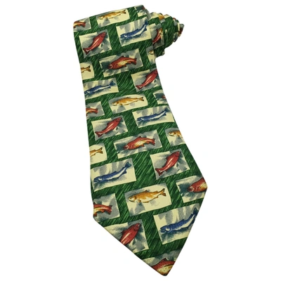 Pre-owned Aquascutum Silk Tie In Multicolour