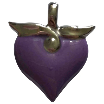 Pre-owned Bernardaud Porcelain Pendant In Purple