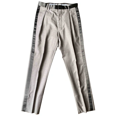 Pre-owned Vivienne Westwood Wool Trousers In Grey