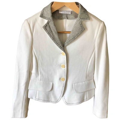 Pre-owned Fabiana Filippi White Cotton Jacket