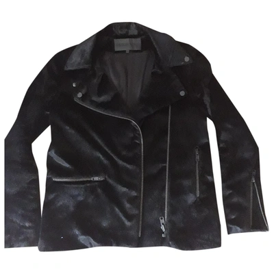 Pre-owned American Retro Short Waistcoat In Black