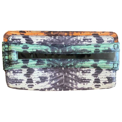 Pre-owned Kenzo Multicolour Leather Clutch Bag