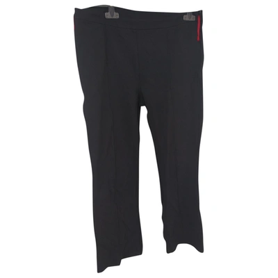 Pre-owned Jucca Black Viscose Trousers