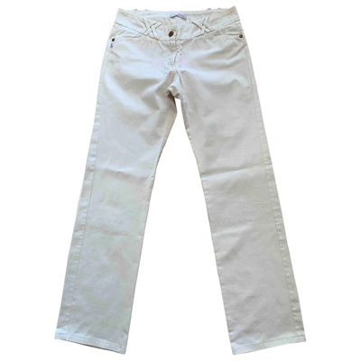 Pre-owned Sessun Straight Pants In White