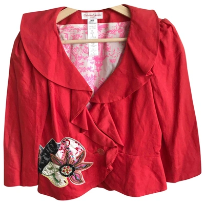 Pre-owned Christian Lacroix Short Waistcoat In Red