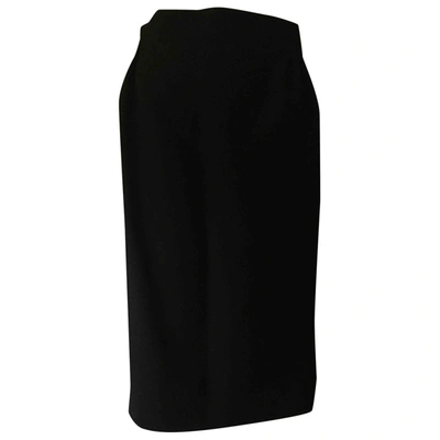 Pre-owned Pierre Cardin Wool Mid-length Skirt In Black