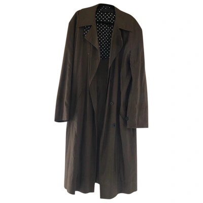 Pre-owned Haider Ackermann Trench Coat In Brown