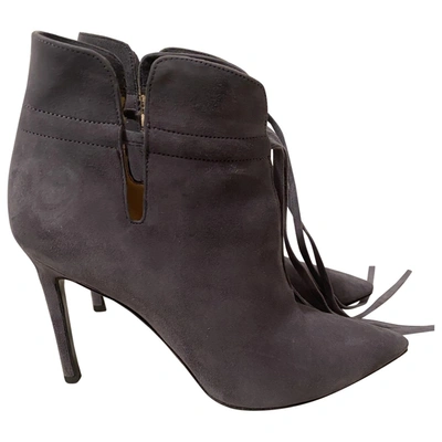 Pre-owned Roberto Festa Ankle Boots In Grey
