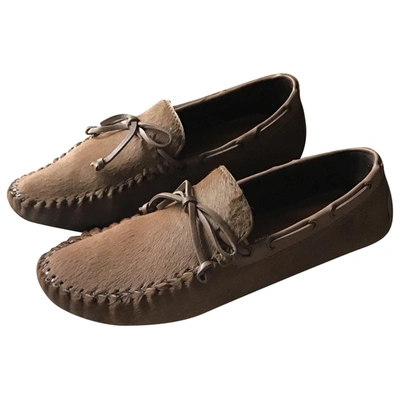 Pre-owned Dsquared2 Flats In Brown