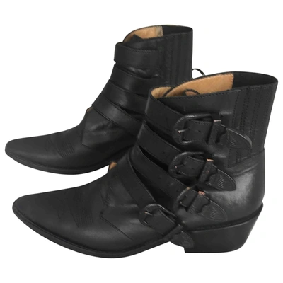 Pre-owned Toga Black Leather Boots