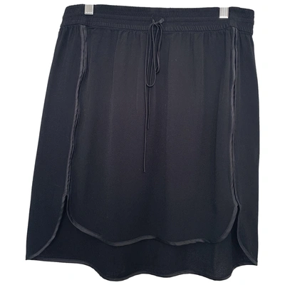 Pre-owned Rebecca Taylor Glitter Mini Skirt In Black