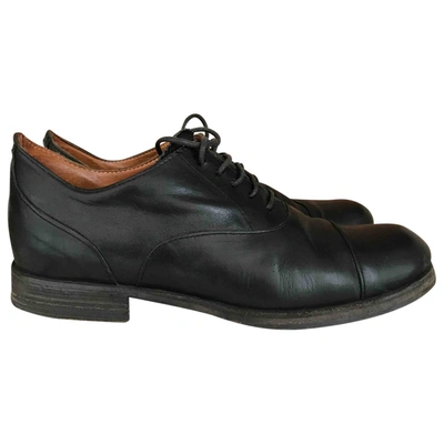 Pre-owned Fiorentini + Baker Leather Lace Ups In Black