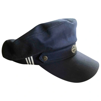 Pre-owned Adidas Originals Blue Cotton Hat