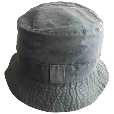 Pre-owned Barbour Hat In Blue