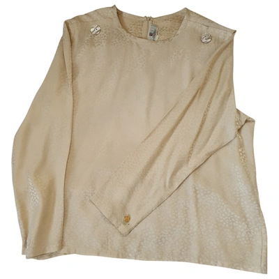 Pre-owned Givenchy Silk Blouse In Beige