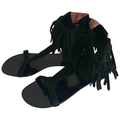 Pre-owned Balmain Sandals In Black