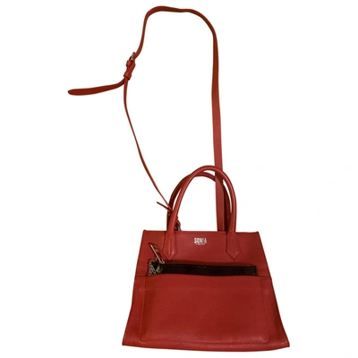 Pre-owned Sonia By Sonia Rykiel Leather Crossbody Bag In Red