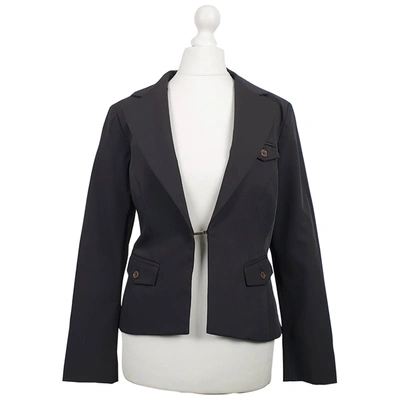 Pre-owned Elisabetta Franchi Brown Polyester Jacket