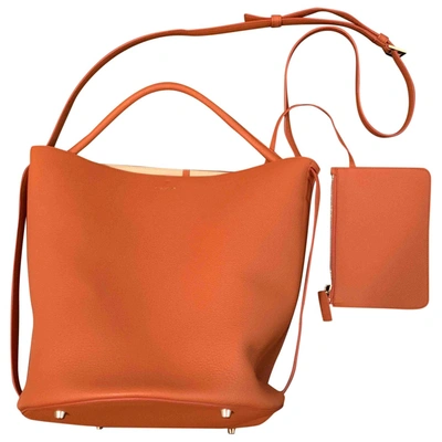 Pre-owned Jil Sander Leather Handbag In Orange