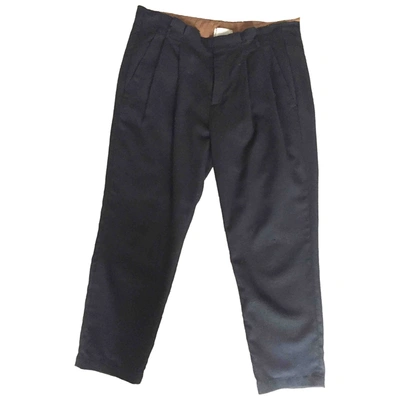 Pre-owned Forte Forte Wool Chino Trousers In Blue