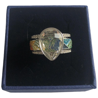 Pre-owned Swarovski Ring In Multicolour